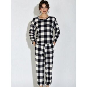 Pajama Set Sleep Chic Color Black/White size S